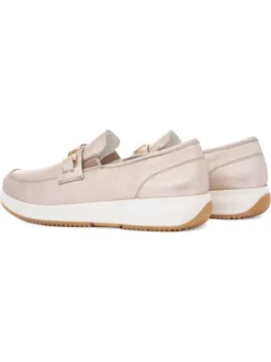 Ara Light Gold Wide Fit Loafer|122552808