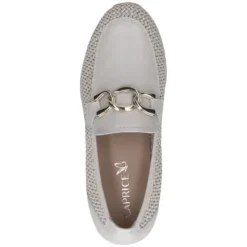 Caprice Beige Mini Wedge Loafer|924505199