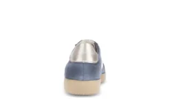 Gabor Blue & White Suede Trainer|8330016