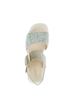 Gabor Green Platform Sandal|8452641