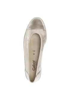 Gabor Metallic Bronze Mini Wedge Pump|8604262