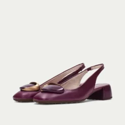 Hispanitas Cherry Leather Sling Back|HV264744C
