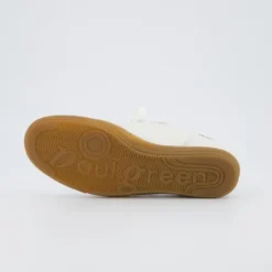 Paul Green White & Taupe Retro Trainer| 5450010