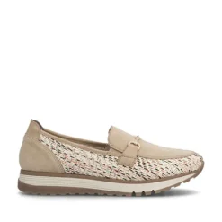 Rieker Multi Beige Comfort Wide Fit Loafer|4904262