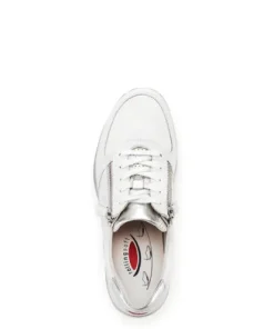 Rolling Soft White and Silver Comfort Trainer|8696851W