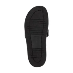 Steve Madden Black leather Strap Sandal|12000835BL