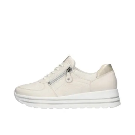 Waldlaufer Beige Wide Fit Trainer|758009698