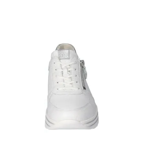 Waldlaufer White Wide Fit Trainer|758009150H