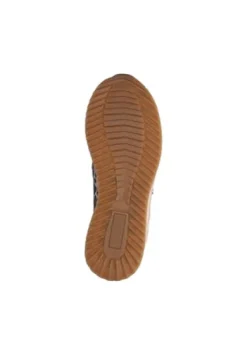 Waldlaufer Wide Fit Beige and Animal Print Trainer|752016921